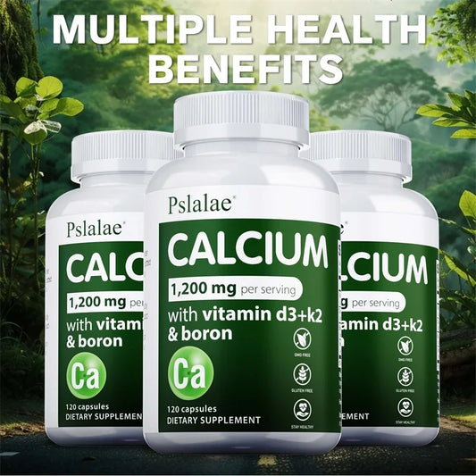 Calcium Supplement -  Promotes Calcium Absorption, Supports Bone Density & Muscle Health, forHealthy Bones, Heart, Immune
