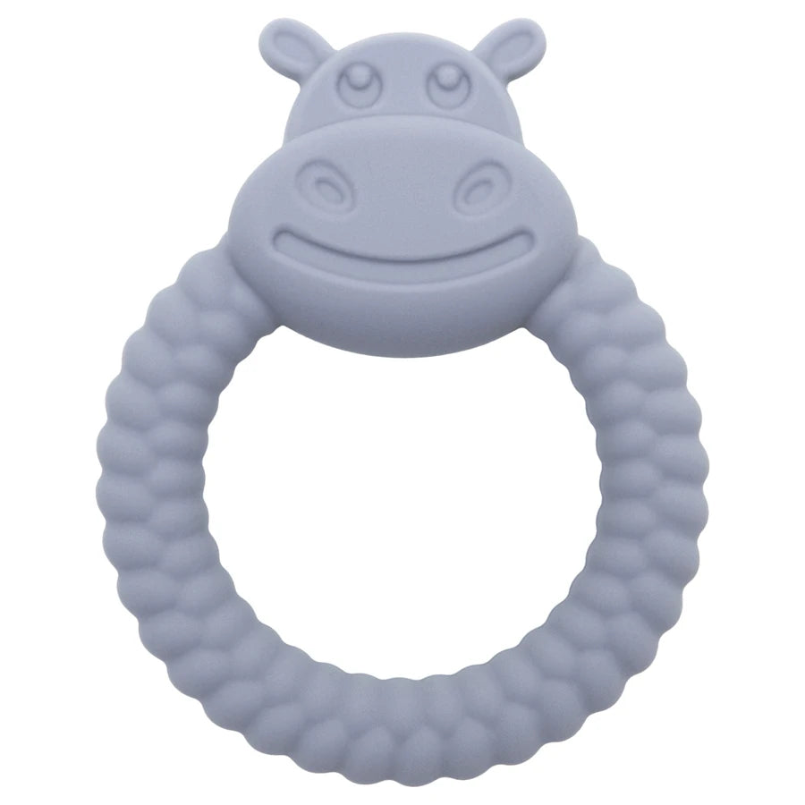 Baby Hand-Held Toys Silicone Ring Teether Toys Particle Feel Molar Chewing Gadget Newborn Oral Care Stop Sucking Accessories