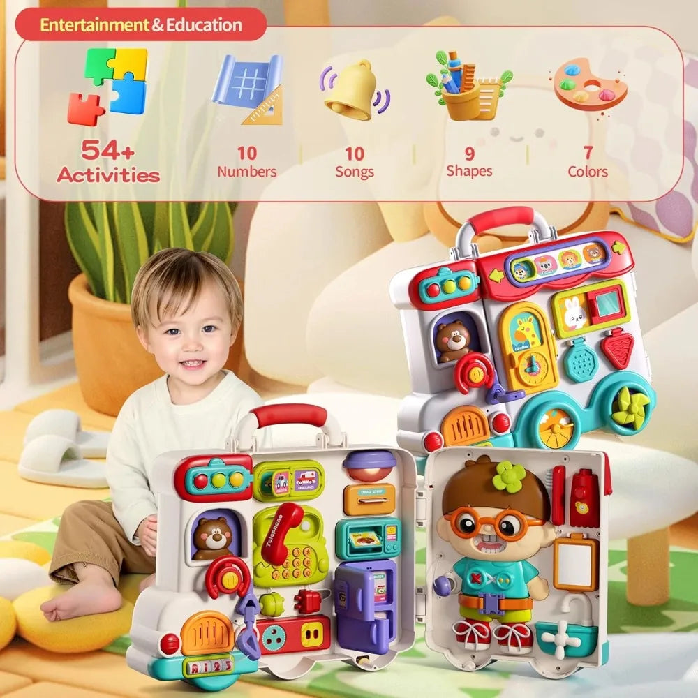 Busy Board Toys for Toddlers - Sensory Activity Boards, Educational Learning Toys & Kids Gift