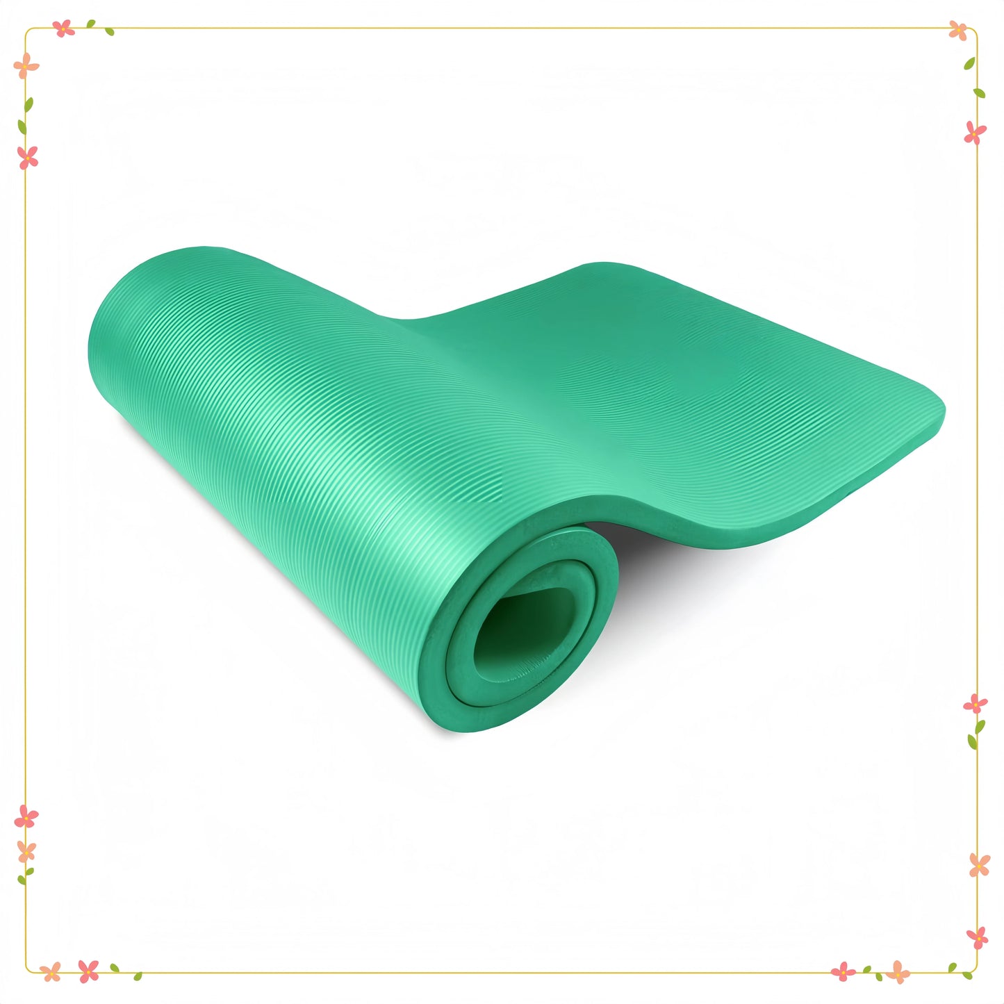 Extra Thick Yoga Mat 1/2 or 1 Inch, Non-Slip Pilates Fitness Mat for Exercise, Gym & Home Workouts, Durable