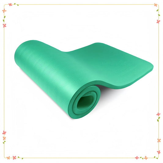 Extra Thick Yoga Mat 1/2 or 1 Inch, Non-Slip Pilates Fitness Mat for Exercise, Gym & Home Workouts, Durable