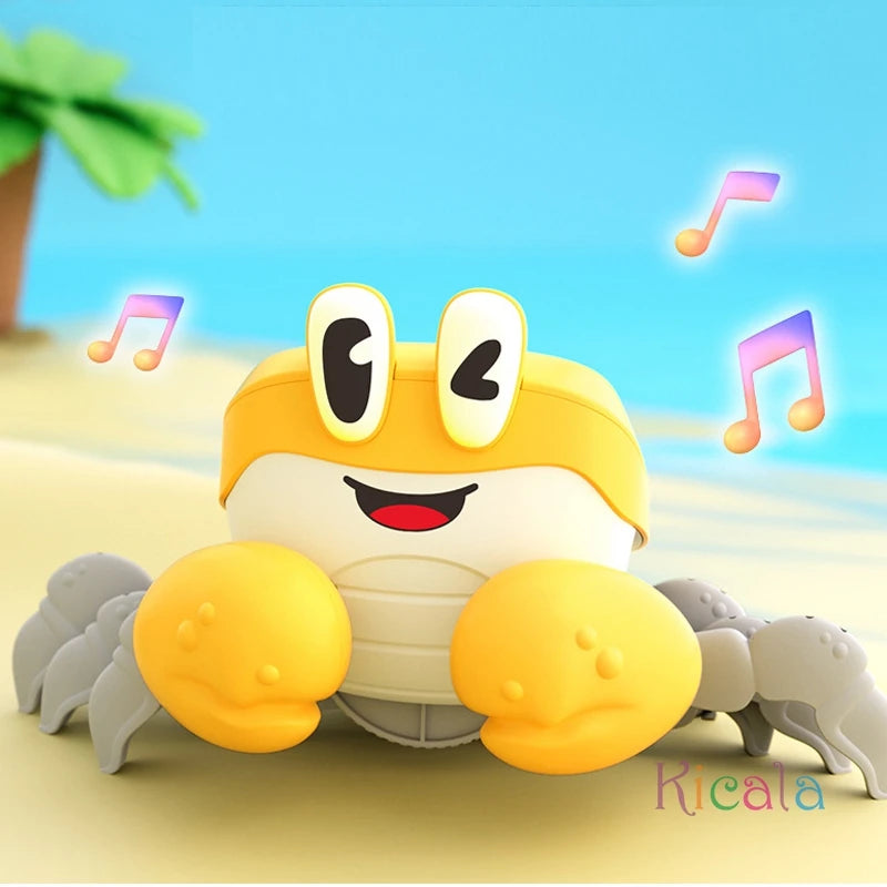 Crawling Crab Baby Toys Sensory Interactive Music Gifts for Boy Girl Toddler Escape Induction Sound Development Toy