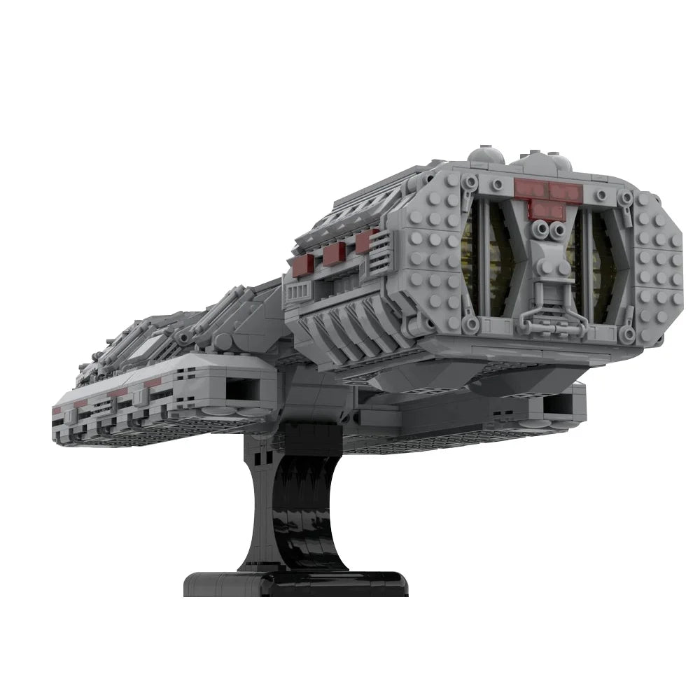 MOC Battlestar Galactica Model Building Blocks Sci-Fi Military Techo Battlestar Spaceship Bricks Toys