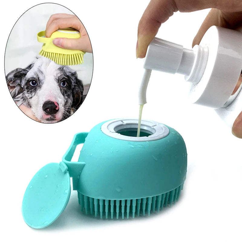 Bathing Puppy Big Dog Cat Bath Massage Gloves Brush Soft Safety Silicone Pet Accessories for Dogs Cats Tools