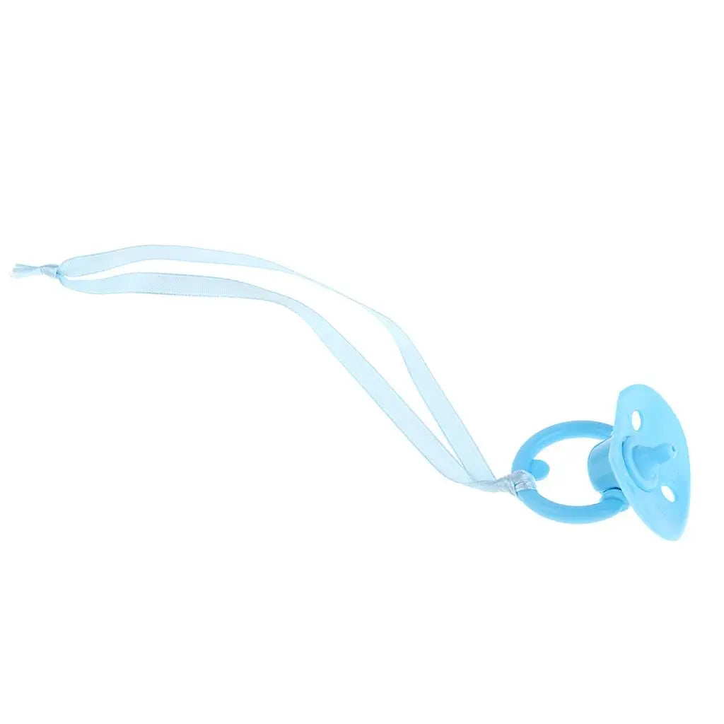 Infant Baby Doll Plastic Pacifier Kids Pretend Toys for Doll Nursery Room Accessories Blue