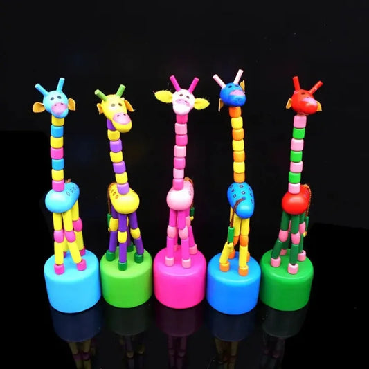 Toddler Baby Learning Toys Wooden Animal Giraffe Developmental Toy Kids Intellectual Early Educational Learning Toys Baby Gift