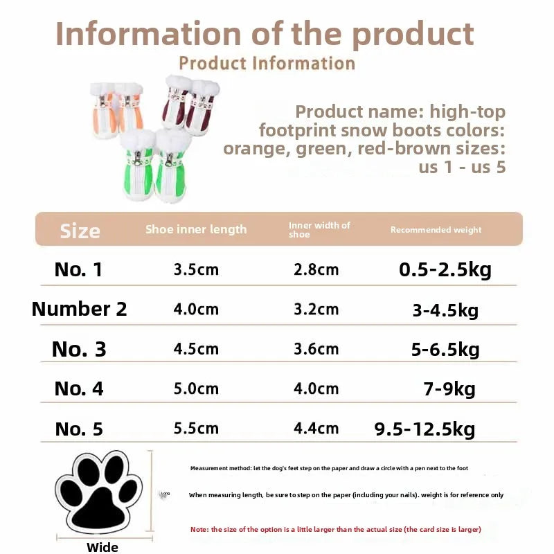 Pet Dog Boots for Warmth in Snowy Weather Waterproof PU 4-piece Set / Package Anti-slip Style for Small Dogs