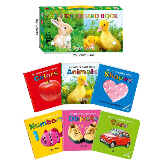 Baby Colorful Pattern Card Books Interactive Sensory Baby Toys Child Development Gift Reading Early Education