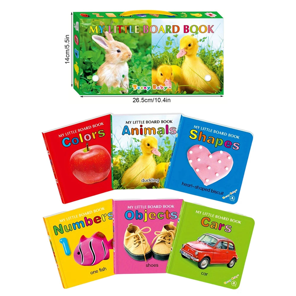 Baby Colorful Pattern Card Books Interactive Sensory Baby Toys Child Development Gift Reading Early Education