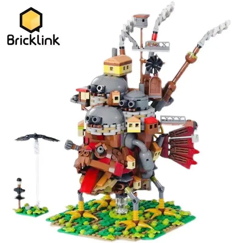 Bricklink City House Ideas Movie Japan Anime Moving Castles Creative Expert Architecture Modular Building Blocks Kid Toys Gift