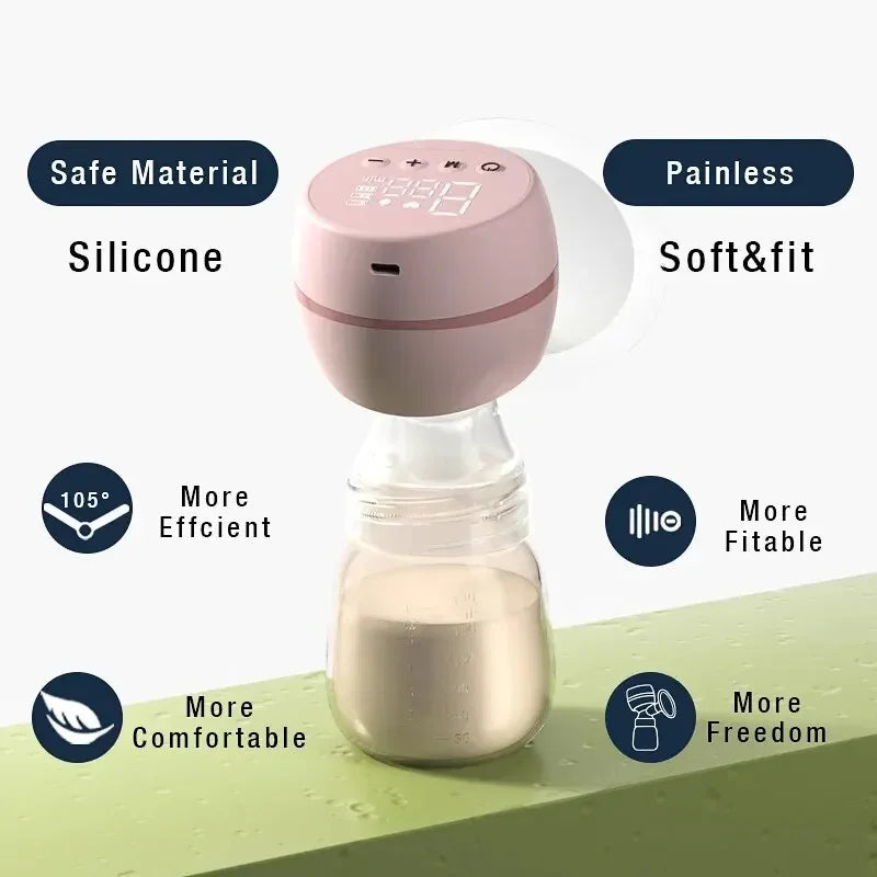 Electric Breast Pump Intelligent Integrated High Suction Breast Pump Breast Milk Postpartum Painless and Silent Breast