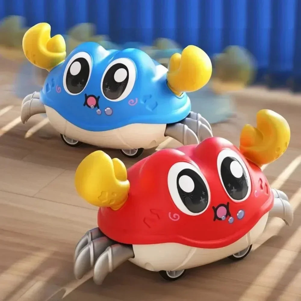 Crawling Crab Toys for Baby,Crawling Sensory Toys Infant Learning Crawl Toddler Development Babies Interactive Walking for 0-12M