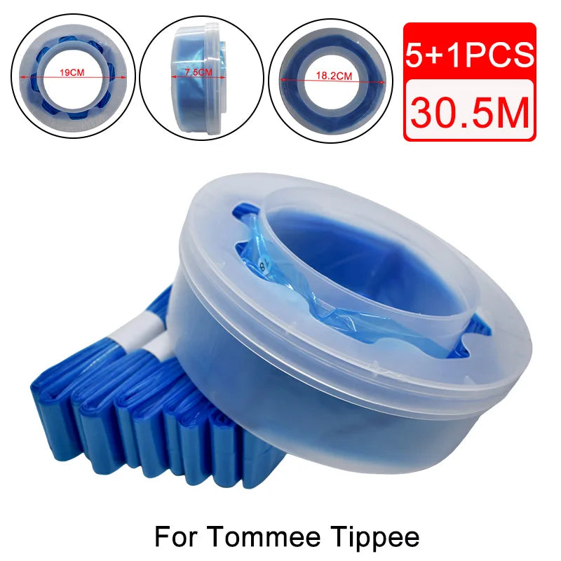 Baby Diaper Refill Bags For Tommee Tippee  For Twist & click For Sangenic Diaper Pails Degradable Garbage Replacement Bag