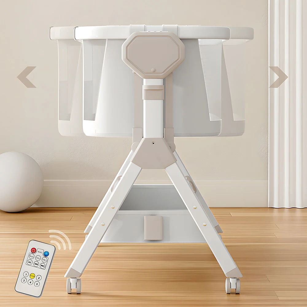 Rocking Baby Bassinet, Baby Cribs, Newborn Co-Sleeper, Infant Beside Sleeper, Unisex Baby Bed Cribs, Portable Travel Crib, Cradle