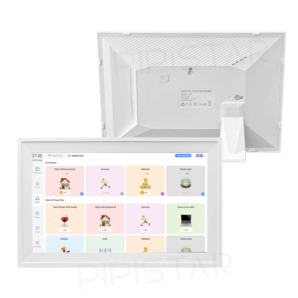 15.6 inch Smart Digital Calendar Chore Chart Wall Touchscreen Display for Family Schedules Digital Photo Frame Home Assistant