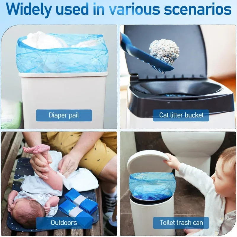 Baby Diaper Refill Bags For Tommee Tippee  For Twist & click For Sangenic Diaper Pails Degradable Garbage Replacement Bag