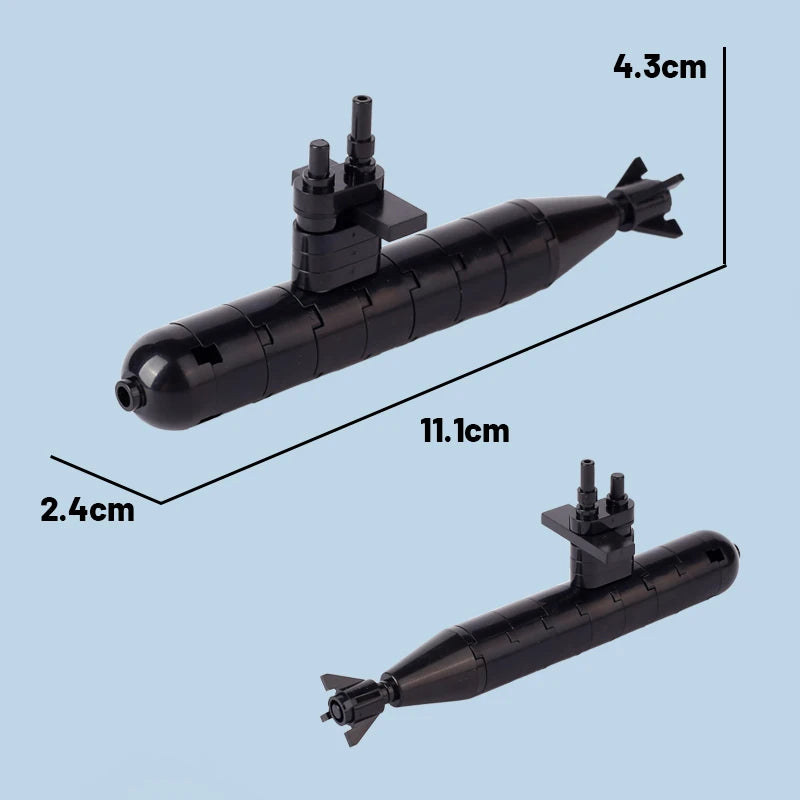DIY Mini Model Bricks Cruise Ship Cargo Ship Submarine Building Blocks Sea Vessel Titanic Boat Scene Matching Kids Children Toys