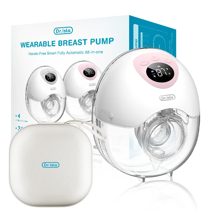 MAMIJOY Wearable Electric Breast Pump 4 Modes 36 Suction Levels Hands Free Breast Pumps Milk Collector with 19/24mm Flange EB50